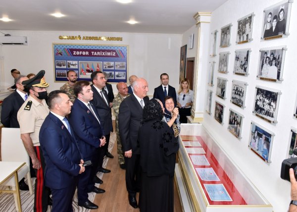Sumqayıtda Milli Qəhrəman Polad Həşimovun büstünün və xatirə muzeyinin açılışı olub - FOTO