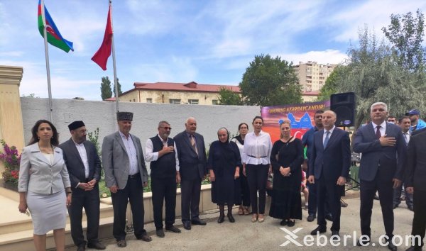 Sumqayıtda şəhid general Polad Həşimovun xatirə abidəsinin və lövhəsinin açılışı olub