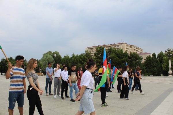 Sumqayıtda “Bayraqdar” Milli intellektual oyunu keçirilib - FOTOLAR