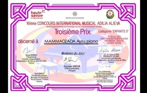Beynəlxalq musiqi müsabiqəsinin mükafatçıları müəyyənləşib - FOTO