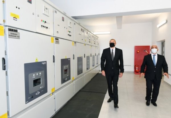 Prezident “Suraxanı” yarımstansiyasının açılışında - FOTOLAR