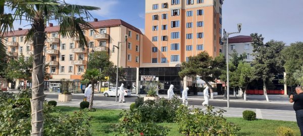 Sumqayıt şəhərində genişmiqyaslı dezinfeksiya işləri aparılıb -FOTOLAR