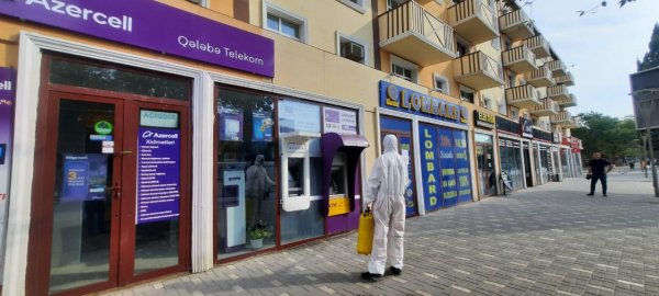 Sumqayıt şəhərində genişmiqyaslı dezinfeksiya işləri aparılıb -FOTOLAR