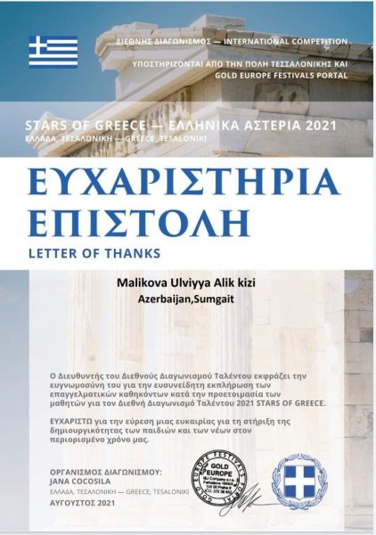 Sumqayıtlı gənc fortepiano ifaçısı beynəlxalq müsabiqədə mükafata layiq görülüb - FOTO