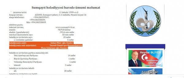Sumqayıt bələdiyyəsi fəaliyyətini dayandırıb?