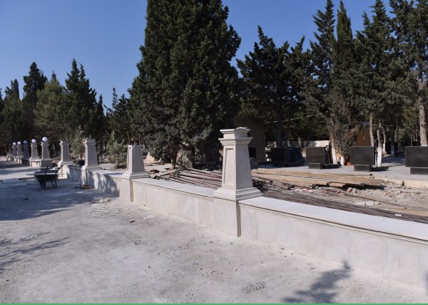 Sumqayıt Şəhidlər Xiyabanında təmir işləri davam edir - FOTOLAR
