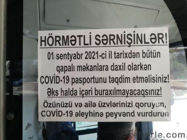 Sumqayıtda çaşqınlıq: sabahdan avtobuslarda da COVID-19 pasportu tələb olunacaq? – RƏSMİ AÇIQLAMA + HÜQUQŞÜNAS RƏYİ Sumqayıtda çaşqınlıq: sabahdan avtobuslarda da COVID-19 pasportu tələb olunacaq? – RƏSMİ AÇIQLAMA + HÜQUQŞÜNAS RƏYİ