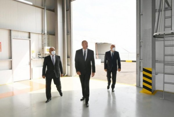 Prezident Sumqayıtda açılışlar etdi - YENİLƏNİB (FOTOLAR)