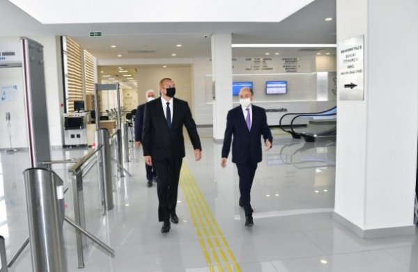 Prezident Sumqayıtda açılışlar etdi - YENİLƏNİB (FOTOLAR)