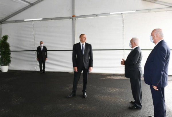 Prezident Sumqayıtda açılışlar etdi - YENİLƏNİB (FOTOLAR)
