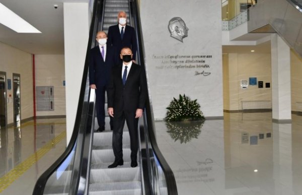 Prezident Sumqayıtda açılışlar etdi - YENİLƏNİB (FOTOLAR)