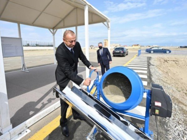 Prezident Sumqayıtda açılışlar etdi - YENİLƏNİB (FOTOLAR)