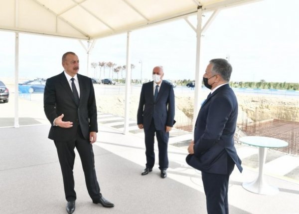 Prezident Sumqayıtda açılışlar etdi - YENİLƏNİB (FOTOLAR)