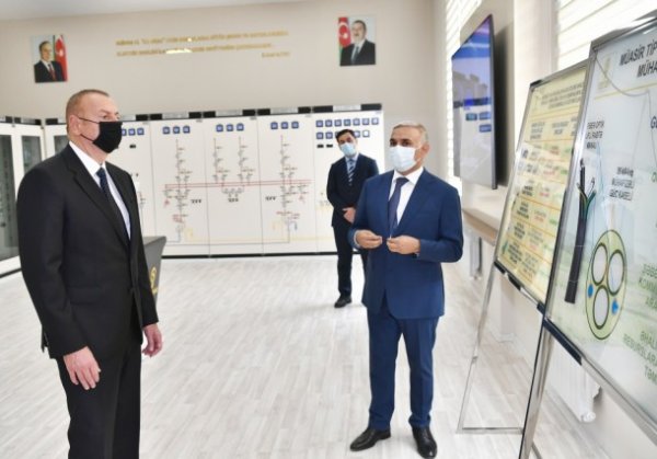 İlham Əliyev “Buzovna-1” yarımstansiyasının açılışında - FOTOLAR