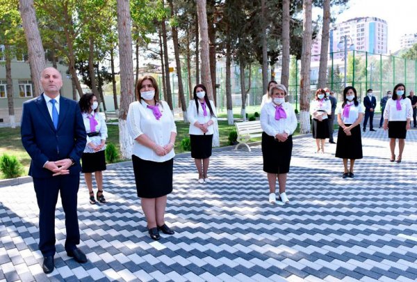 Sumqayıtda 1 nömrəli tam orta məktəb binasının açılışı olub - FOTOLAR