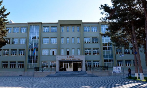 Sumqayıtda 1 nömrəli tam orta məktəb binasının açılışı olub - FOTOLAR