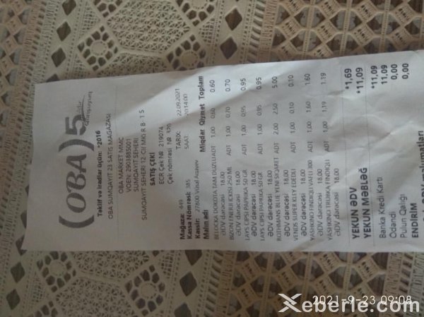 Sumqayıtda “OBA"da vaxtı keçmiş məhsul satılır - FOTO