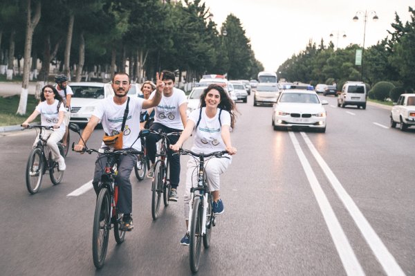 Gənclər Təşkilatı Sumqayıtda velo-yürüş keçirib -FOTOLAR