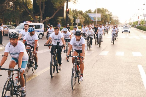 Gənclər Təşkilatı Sumqayıtda velo-yürüş keçirib -FOTOLAR