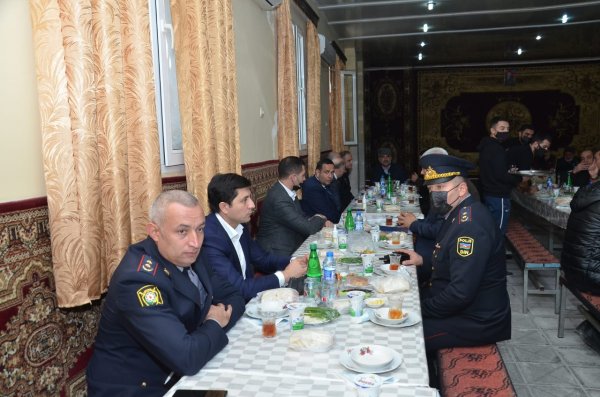 Sumqayıtda  DİN Daxili Qoşunlarının şəhid olmuş hərbi qulluqçusunun il mərasimi keçirilib - FOTOLAR