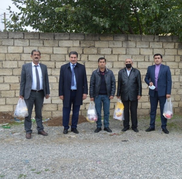 Sumqayıt Regional Mədəniyyət İdarəsinin Zəngilan rayon üzrə nümayəndəliyi şəhid ailələrini ziyarət edib - FOTO