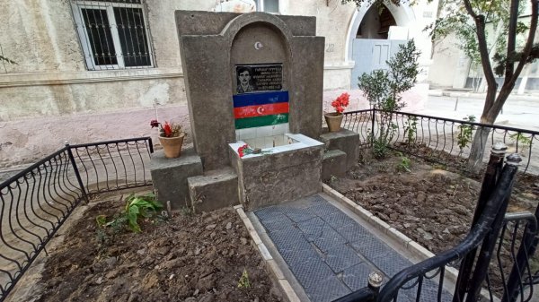 Sumqayıtda baxımsız vəziyyətdə olan şəhid abidələri abadlaşdırılır -FOTOLAR