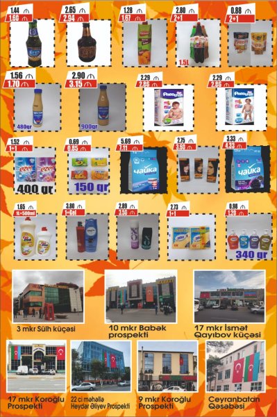 Sumqayıtda möhtəşəm payız kampaniyası – “Hiper marketdə” 100-dək məhsulun qiyməti ucuzlaşdı (R)