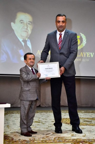 Sumqayıtda Aslan Fətullayevin 65 illik yubileyi qeyd olunub -FOTOLAR