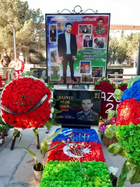 Deputat şəhidin xatirəsini andı - FOTO