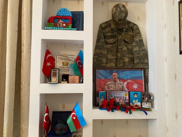 Hicran Hüseynova şəhid Nadir Rzayevin ailəsini ziyarət edib -FOTOLAR