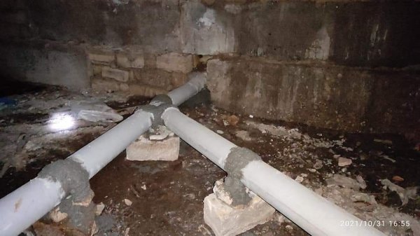 Sumqayıtda yaşayış binalarının zirzəmilərində təmir işləri aparılır -FOTOLAR