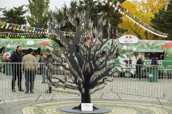 “Sumqayıt Texnologiyalar Parkı” tərəfindən “Zəfər ağacı” abidəsi hazırlanıb - FOTO