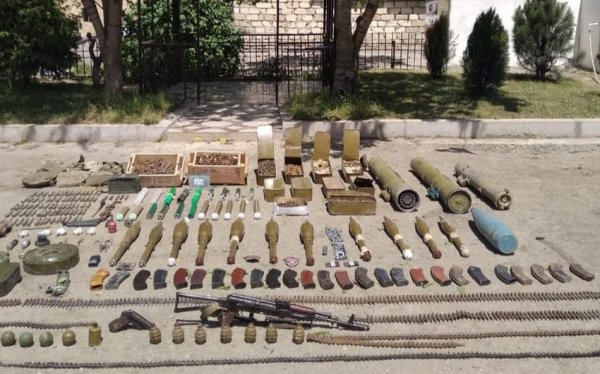Son bir ildə Şuşada bu qədər silah-sursat tapılıb - Foto