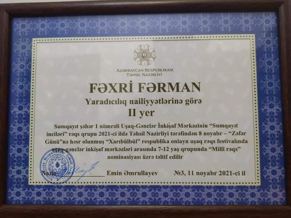 Sumqayıtlı rəqqaslar "Xarı bülbül" festivalında uğurla çıxış ediblər -FOTOLAR