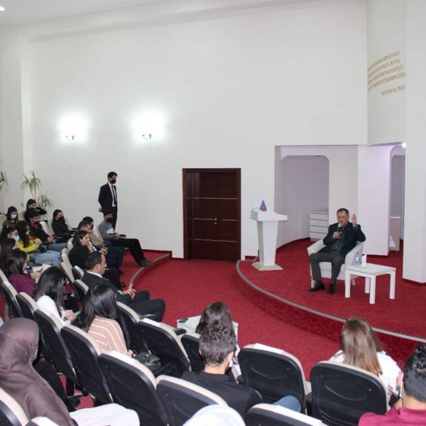 Sumqayıtda şair Baba Vəziroğlu ilə görüş keçirilib -FOTOLAR