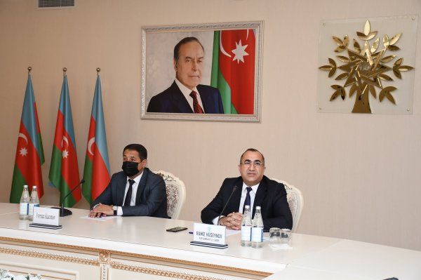Sumqayıtda "44 Günlük Zəfərin ideoloqu" adlı tədbir keçirilib - FOTOLAR