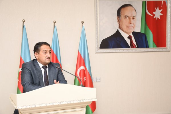 Sumqayıtda "44 Günlük Zəfərin ideoloqu" adlı tədbir keçirilib - FOTOLAR
