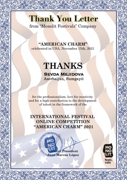 Sumqayıtlı şagird "Amerika şarmı" müsabiqə festivalında qalib olub - FOTO