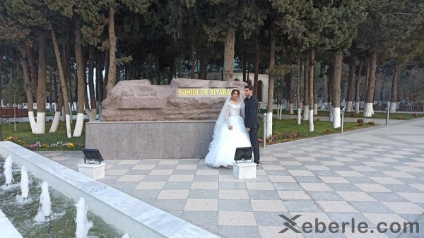 Sumqayıtda evlənən cütlükdən nümunəvi addım - FOTOLAR