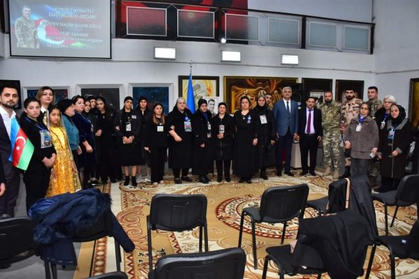 Sumqayıt Dövlət Rəsm Qalereyasında “Bir şəhidin həyat səhifəsi” adlı xatirə gecəsi keçirilib -FOTO