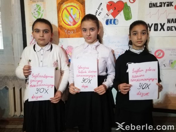 Sumqayıtda "Narkomaniyaya yox deyək, əsrin bəlası olan ağ ölümlə mübarizə" - FOTOLAR
