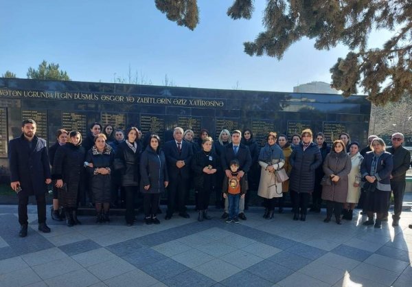 Sumqayıtda şəhidin xatirəsi yad edildi - FOTO