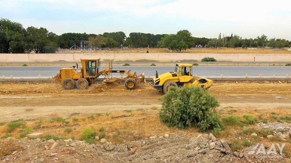 Sumqayıt – Hacı Zeynalabdin yolu genişləndirilir -FOTOLAR