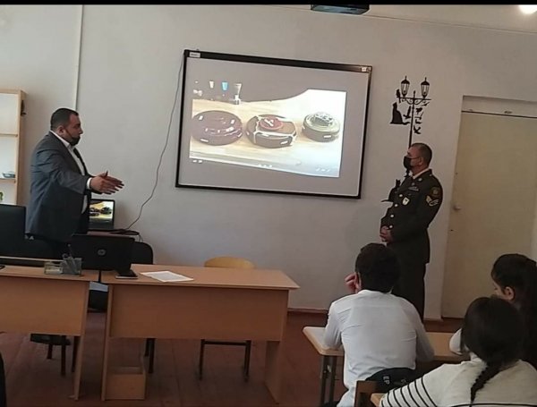 Sumqayıt məktəblərində  "Mina təhlükəsizliyinə qarşı maarifləndirmə" mövzusunda dərslər keçirilib - FOTOLAR