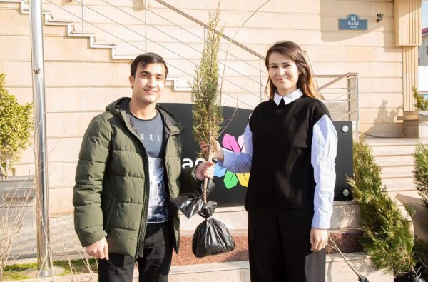 Sumqayıtda “ASAN xidmət” mərkəzində ekoloji aksiya keçirilib -FOTOLAR