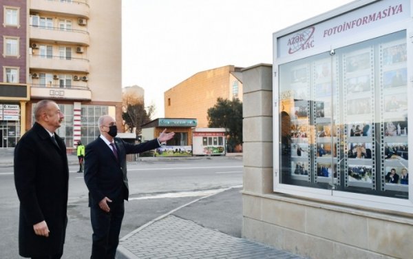 Prezident AZƏRTAC-ın yeni binasında - FOTOLAR