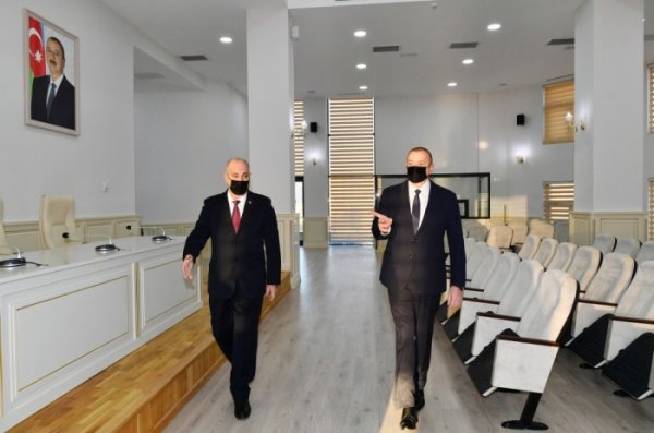 Prezident AZƏRTAC-ın yeni binasında - FOTOLAR