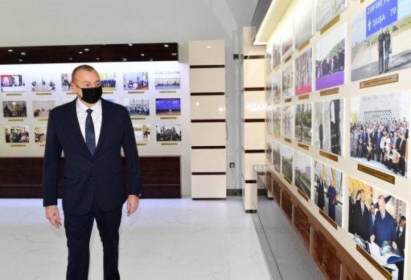 Prezident AZƏRTAC-ın yeni binasında - FOTOLAR