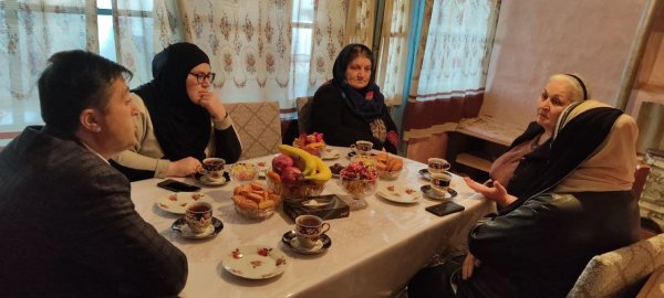 Xızı rayon nümayəndəliynin əməkdaşları bayram günlərində şəhid ailələrini ziyarət ediblər - FOTOLAR