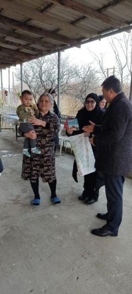 Xızı rayon nümayəndəliynin əməkdaşları bayram günlərində şəhid ailələrini ziyarət ediblər - FOTOLAR